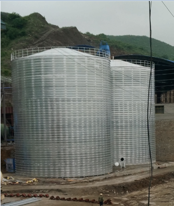 十堰粮食钢板仓的安装全过程不用热焊接